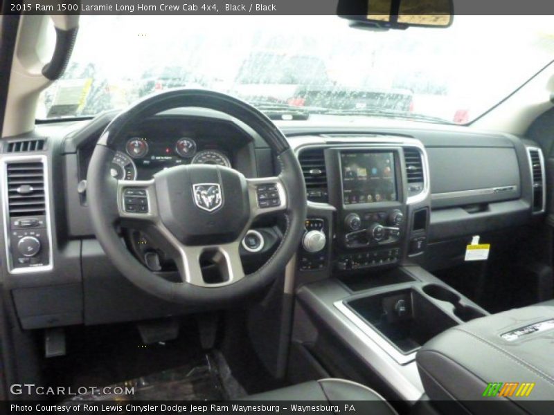 Black / Black 2015 Ram 1500 Laramie Long Horn Crew Cab 4x4