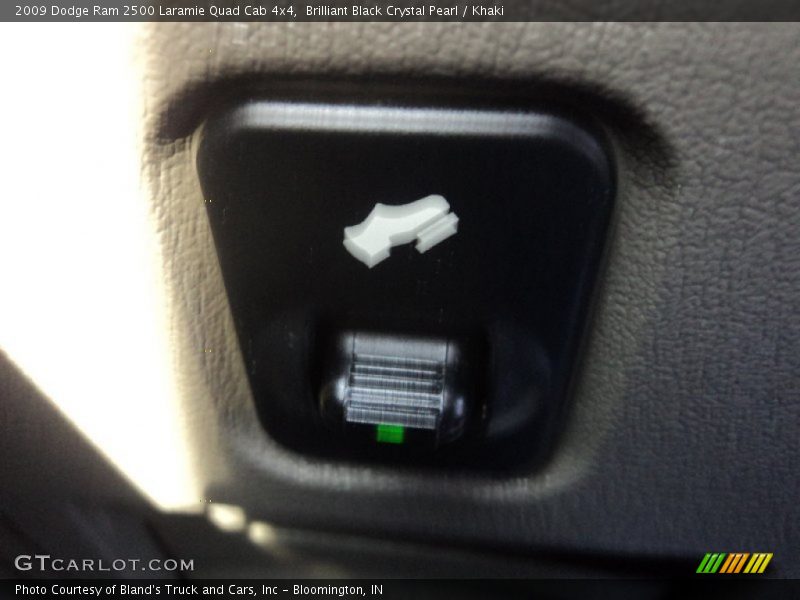 Brilliant Black Crystal Pearl / Khaki 2009 Dodge Ram 2500 Laramie Quad Cab 4x4
