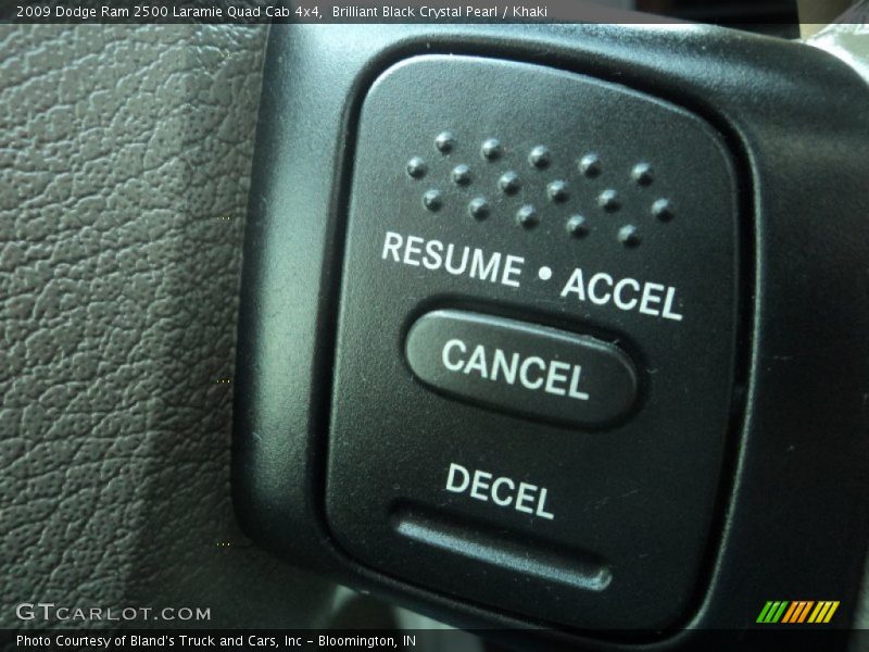 Brilliant Black Crystal Pearl / Khaki 2009 Dodge Ram 2500 Laramie Quad Cab 4x4