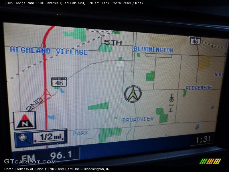 Brilliant Black Crystal Pearl / Khaki 2009 Dodge Ram 2500 Laramie Quad Cab 4x4