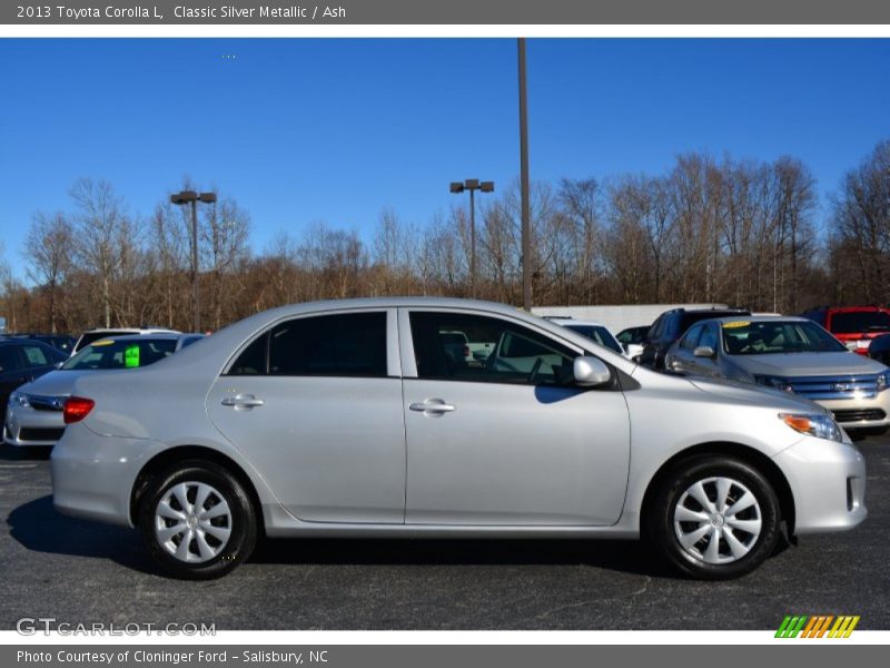 Classic Silver Metallic / Ash 2013 Toyota Corolla L