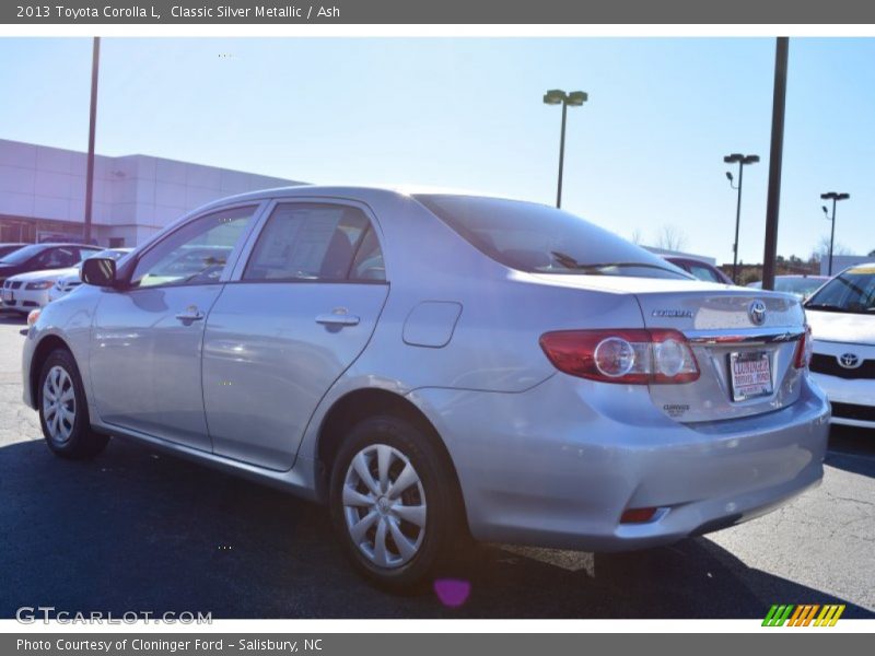 Classic Silver Metallic / Ash 2013 Toyota Corolla L