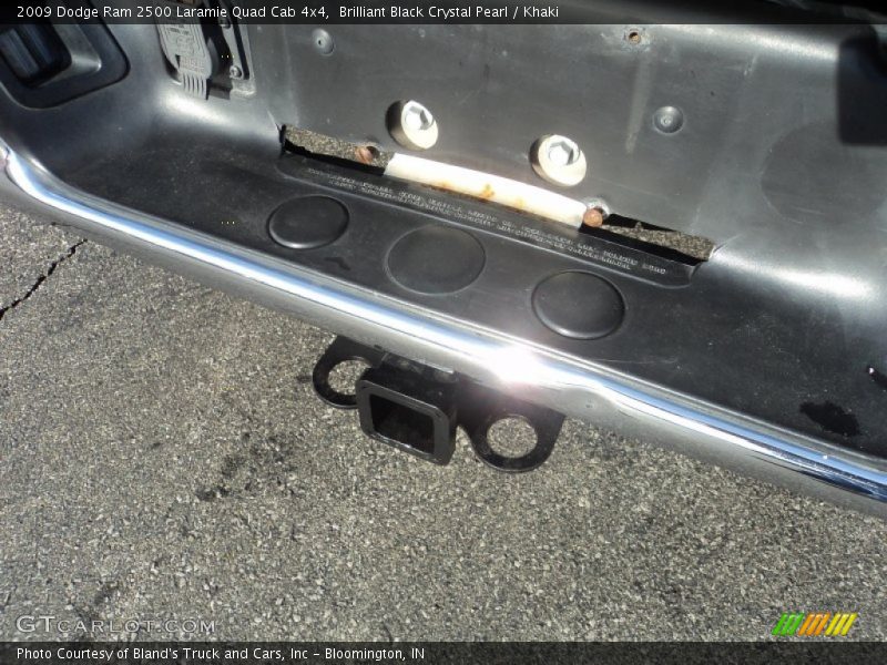 Brilliant Black Crystal Pearl / Khaki 2009 Dodge Ram 2500 Laramie Quad Cab 4x4