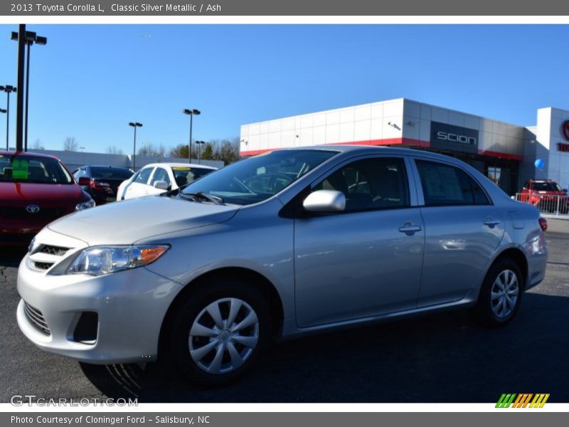 Classic Silver Metallic / Ash 2013 Toyota Corolla L