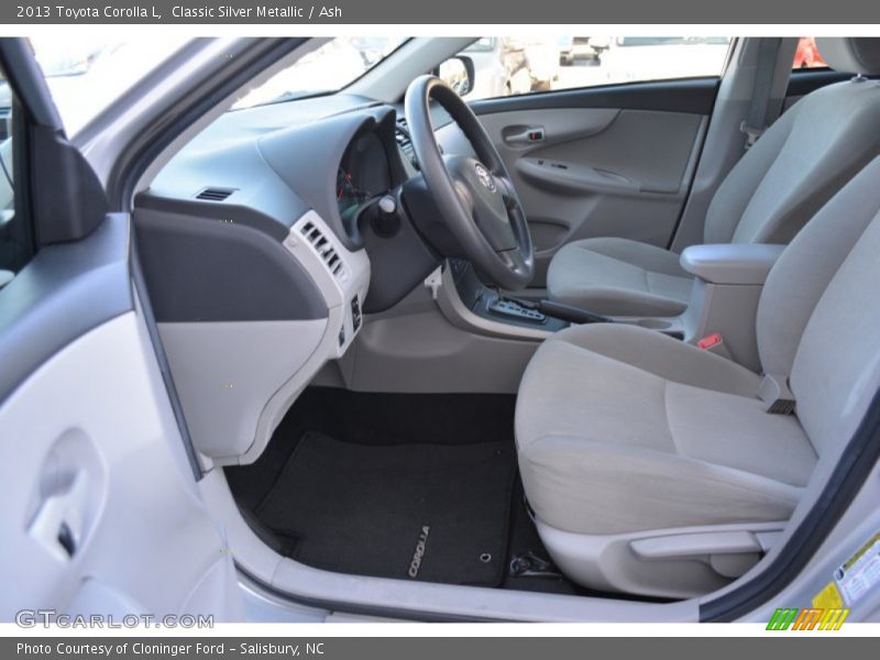 Classic Silver Metallic / Ash 2013 Toyota Corolla L
