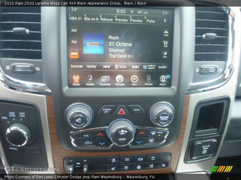 Controls of 2015 2500 Laramie Mega Cab 4x4 Black Appearance Group
