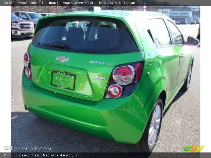 Dragon Green Metallic / Jet Black/Dark Titanium 2015 Chevrolet Sonic LT Hatchback