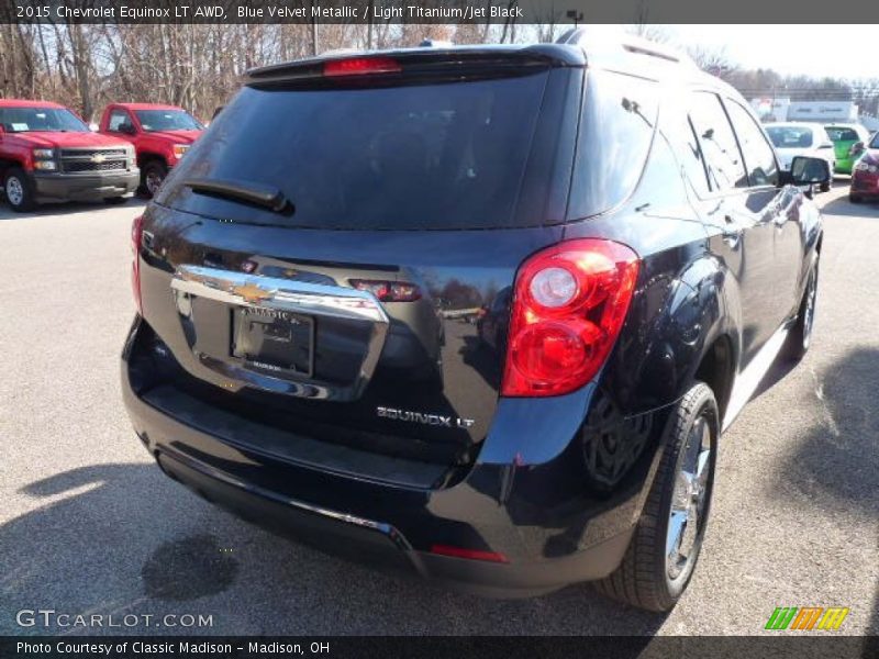 Blue Velvet Metallic / Light Titanium/Jet Black 2015 Chevrolet Equinox LT AWD