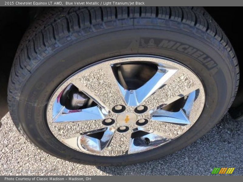 Blue Velvet Metallic / Light Titanium/Jet Black 2015 Chevrolet Equinox LT AWD