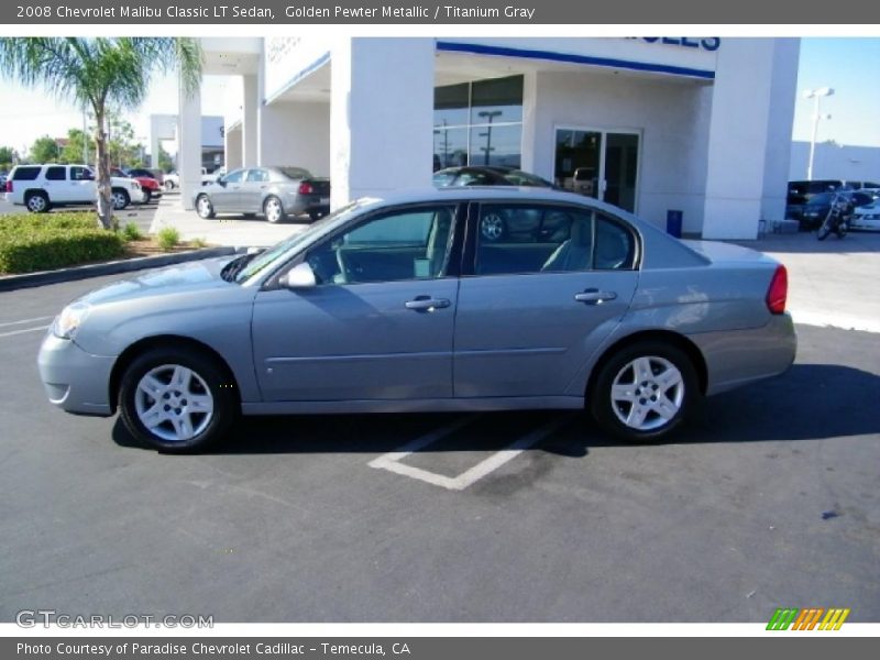 Golden Pewter Metallic / Titanium Gray 2008 Chevrolet Malibu Classic LT Sedan