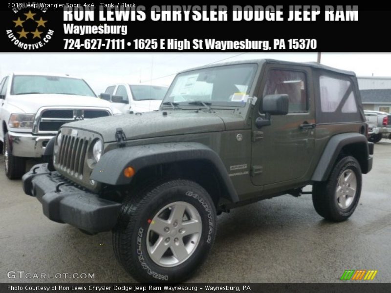 Tank / Black 2015 Jeep Wrangler Sport 4x4