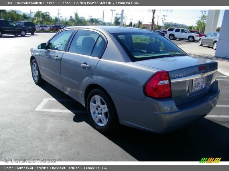 Golden Pewter Metallic / Titanium Gray 2008 Chevrolet Malibu Classic LT Sedan