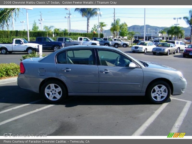 Golden Pewter Metallic / Titanium Gray 2008 Chevrolet Malibu Classic LT Sedan