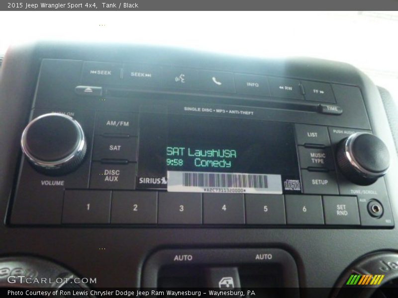 Tank / Black 2015 Jeep Wrangler Sport 4x4