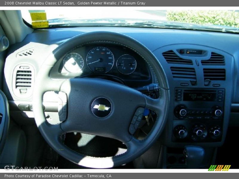 Golden Pewter Metallic / Titanium Gray 2008 Chevrolet Malibu Classic LT Sedan