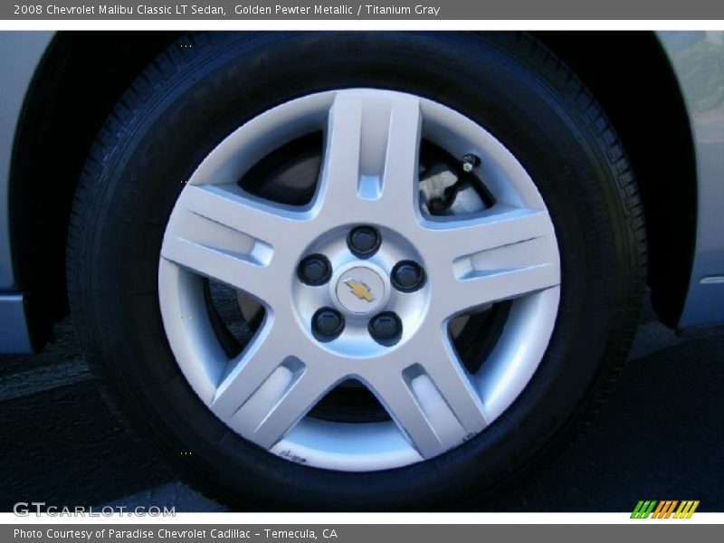 Golden Pewter Metallic / Titanium Gray 2008 Chevrolet Malibu Classic LT Sedan