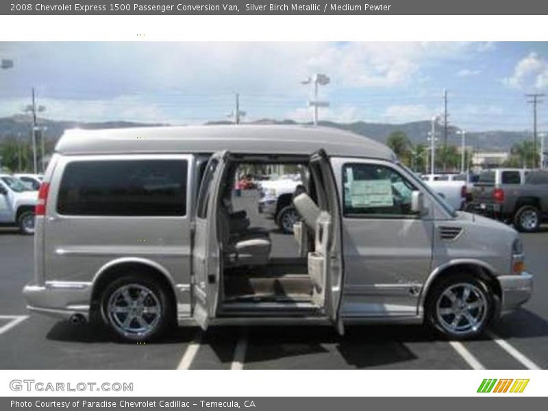 Silver Birch Metallic / Medium Pewter 2008 Chevrolet Express 1500 Passenger Conversion Van