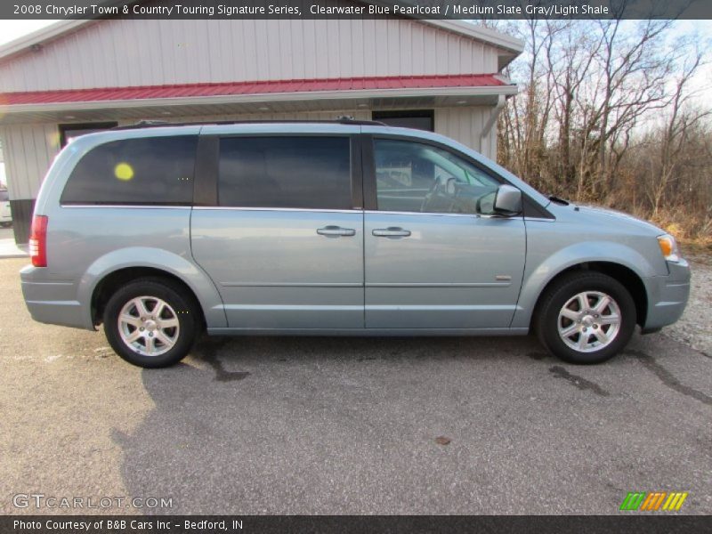 Clearwater Blue Pearlcoat / Medium Slate Gray/Light Shale 2008 Chrysler Town & Country Touring Signature Series