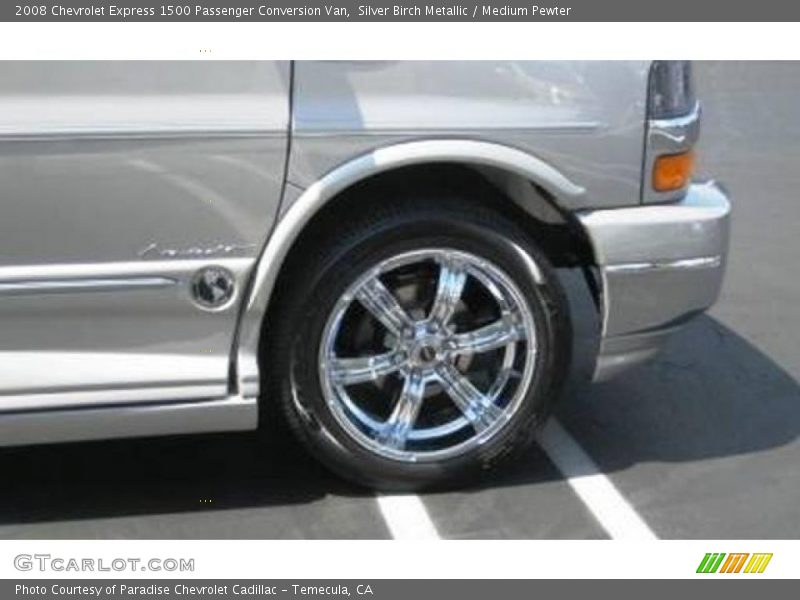Silver Birch Metallic / Medium Pewter 2008 Chevrolet Express 1500 Passenger Conversion Van