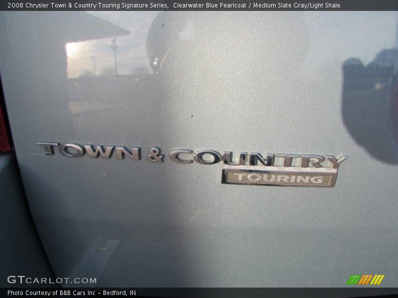 Clearwater Blue Pearlcoat / Medium Slate Gray/Light Shale 2008 Chrysler Town & Country Touring Signature Series