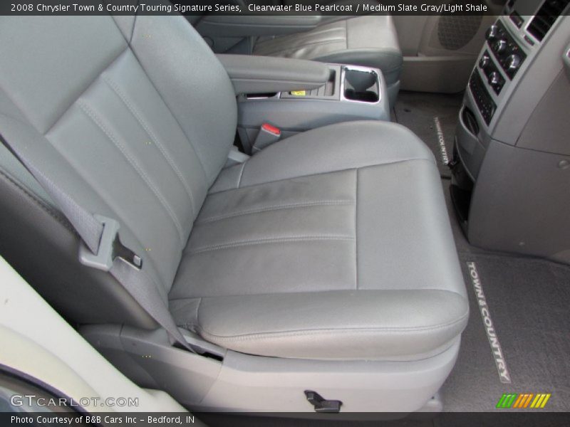 Clearwater Blue Pearlcoat / Medium Slate Gray/Light Shale 2008 Chrysler Town & Country Touring Signature Series