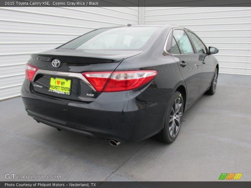 Cosmic Gray Mica / Black 2015 Toyota Camry XSE