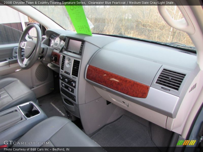 Clearwater Blue Pearlcoat / Medium Slate Gray/Light Shale 2008 Chrysler Town & Country Touring Signature Series