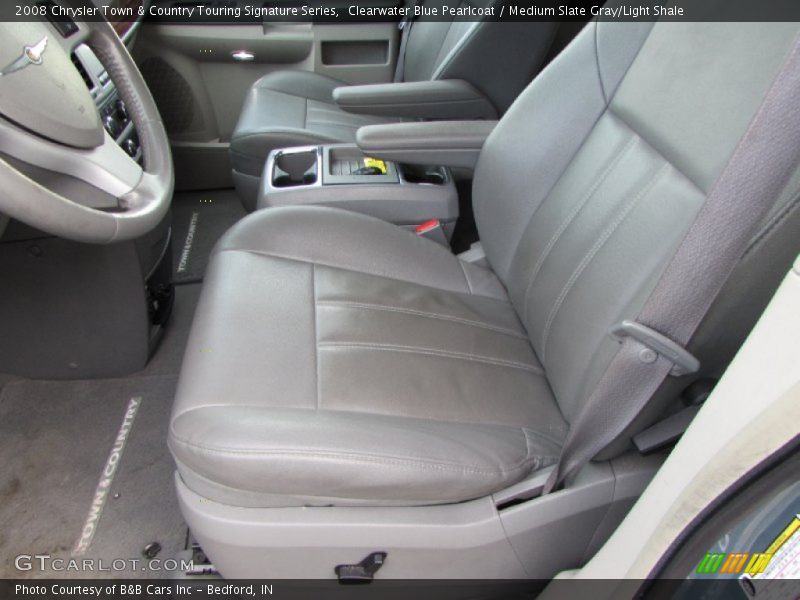 Clearwater Blue Pearlcoat / Medium Slate Gray/Light Shale 2008 Chrysler Town & Country Touring Signature Series