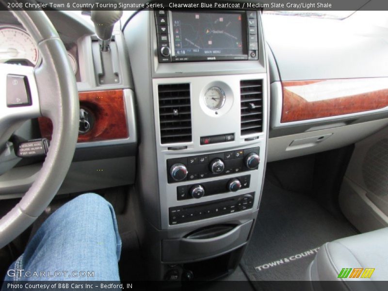 Clearwater Blue Pearlcoat / Medium Slate Gray/Light Shale 2008 Chrysler Town & Country Touring Signature Series