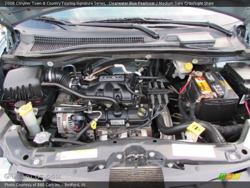 Clearwater Blue Pearlcoat / Medium Slate Gray/Light Shale 2008 Chrysler Town & Country Touring Signature Series