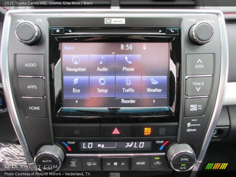 Cosmic Gray Mica / Black 2015 Toyota Camry XSE