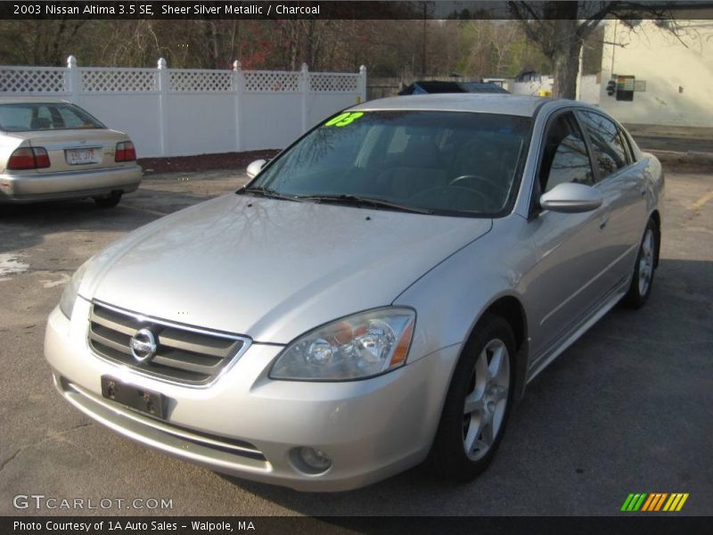 Sheer Silver Metallic / Charcoal 2003 Nissan Altima 3.5 SE
