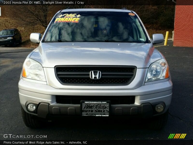 Starlight Silver Metallic / Gray 2003 Honda Pilot EX 4WD