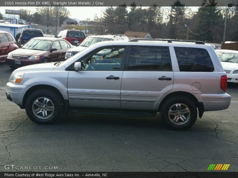 Starlight Silver Metallic / Gray 2003 Honda Pilot EX 4WD