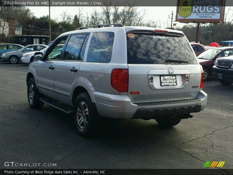 Starlight Silver Metallic / Gray 2003 Honda Pilot EX 4WD