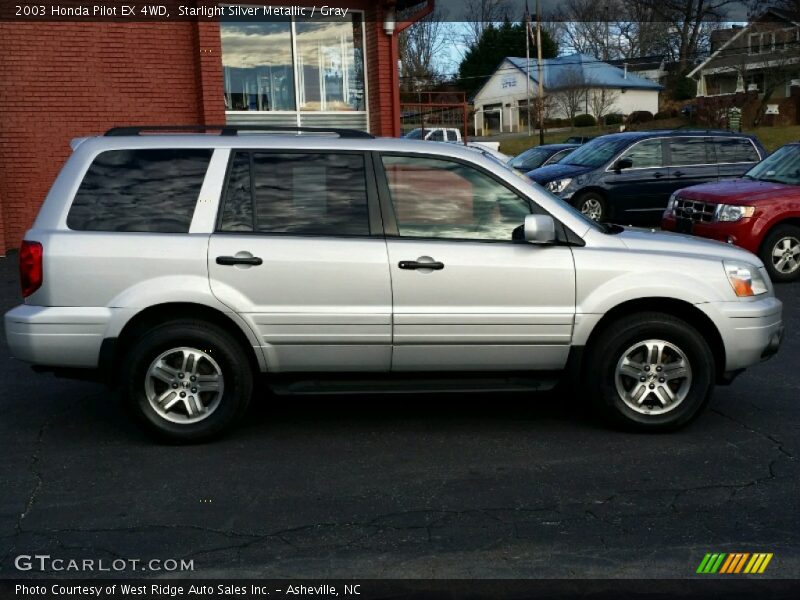 Starlight Silver Metallic / Gray 2003 Honda Pilot EX 4WD