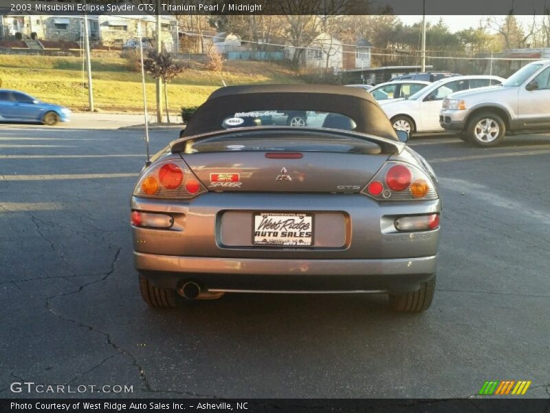 Titanium Pearl / Midnight 2003 Mitsubishi Eclipse Spyder GTS