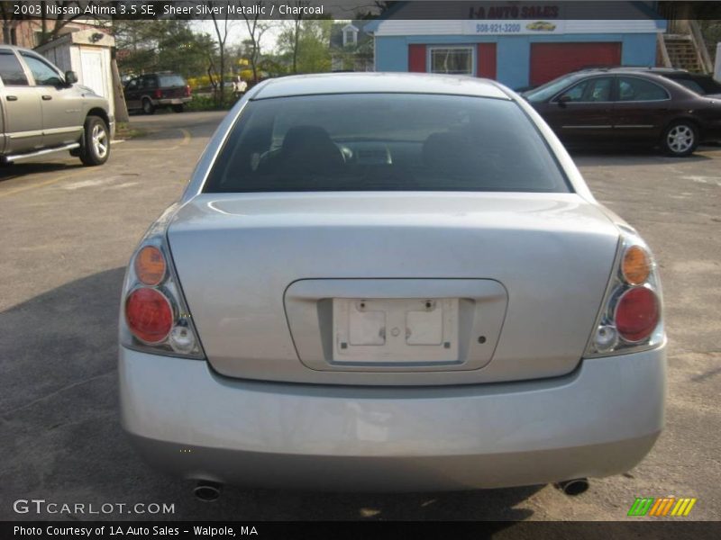 Sheer Silver Metallic / Charcoal 2003 Nissan Altima 3.5 SE