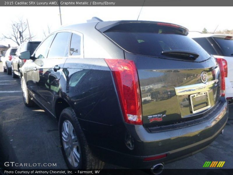 Graphite Metallic / Ebony/Ebony 2015 Cadillac SRX Luxury AWD