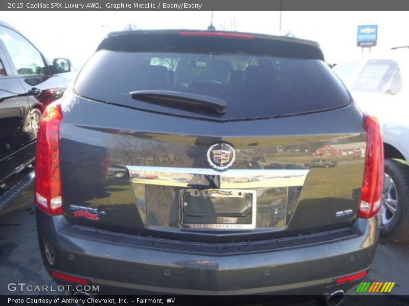 Graphite Metallic / Ebony/Ebony 2015 Cadillac SRX Luxury AWD