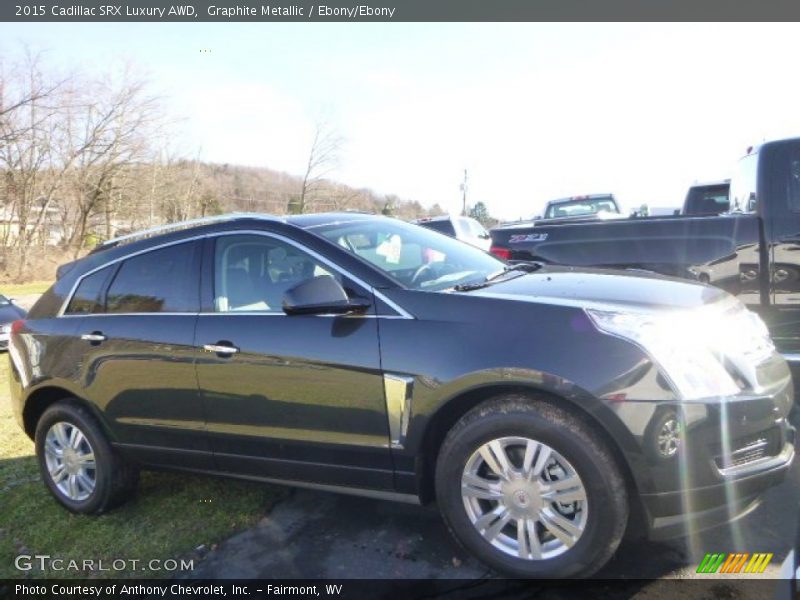 Graphite Metallic / Ebony/Ebony 2015 Cadillac SRX Luxury AWD