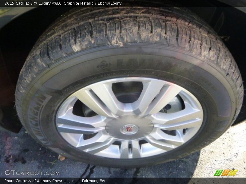 Graphite Metallic / Ebony/Ebony 2015 Cadillac SRX Luxury AWD