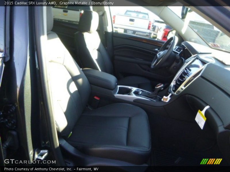 Graphite Metallic / Ebony/Ebony 2015 Cadillac SRX Luxury AWD