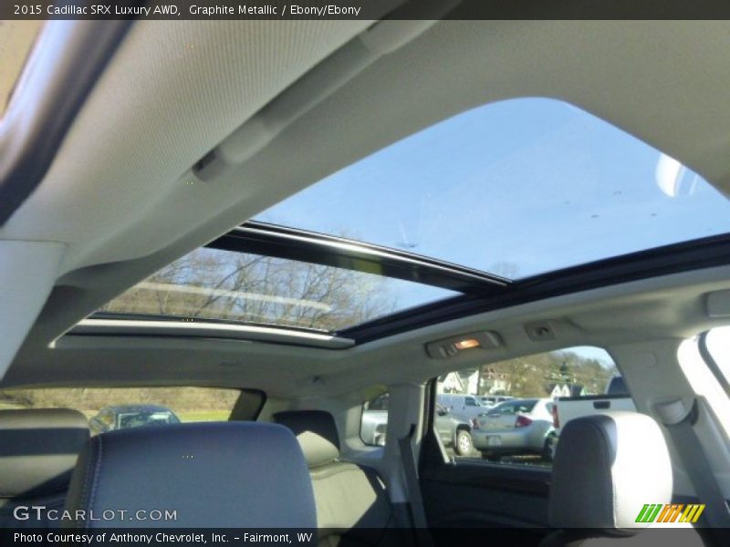 Graphite Metallic / Ebony/Ebony 2015 Cadillac SRX Luxury AWD