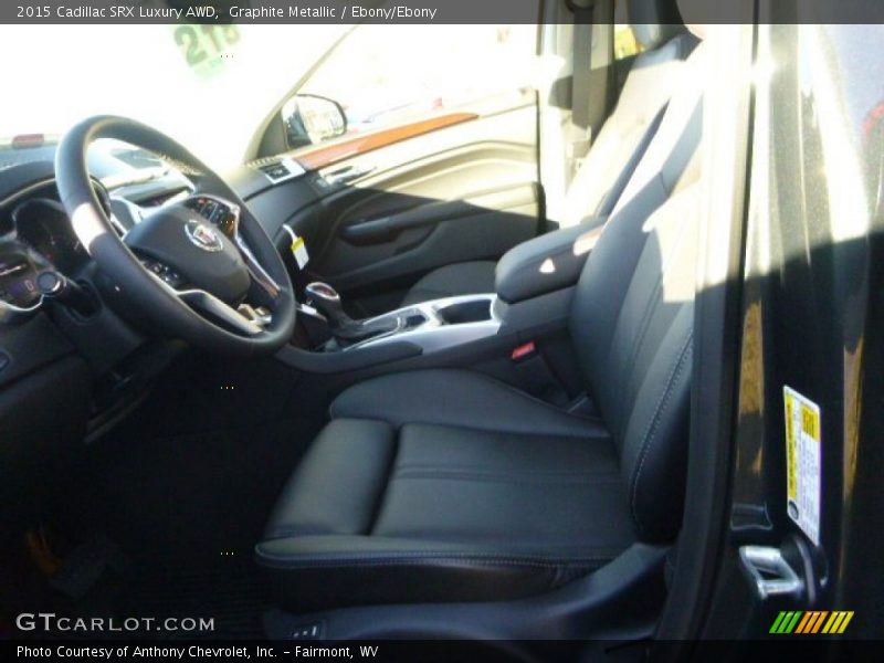 Graphite Metallic / Ebony/Ebony 2015 Cadillac SRX Luxury AWD