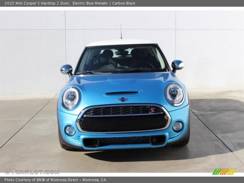Electric Blue Metallic / Carbon Black 2015 Mini Cooper S Hardtop 2 Door
