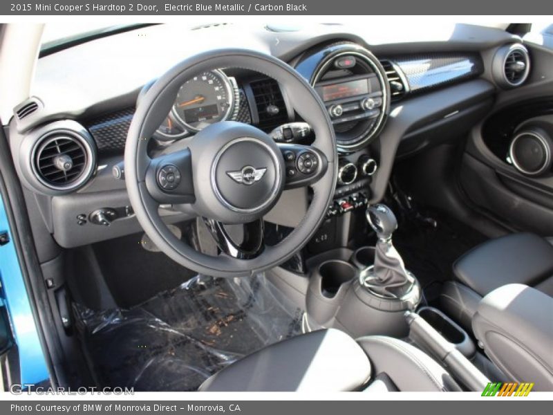 Electric Blue Metallic / Carbon Black 2015 Mini Cooper S Hardtop 2 Door