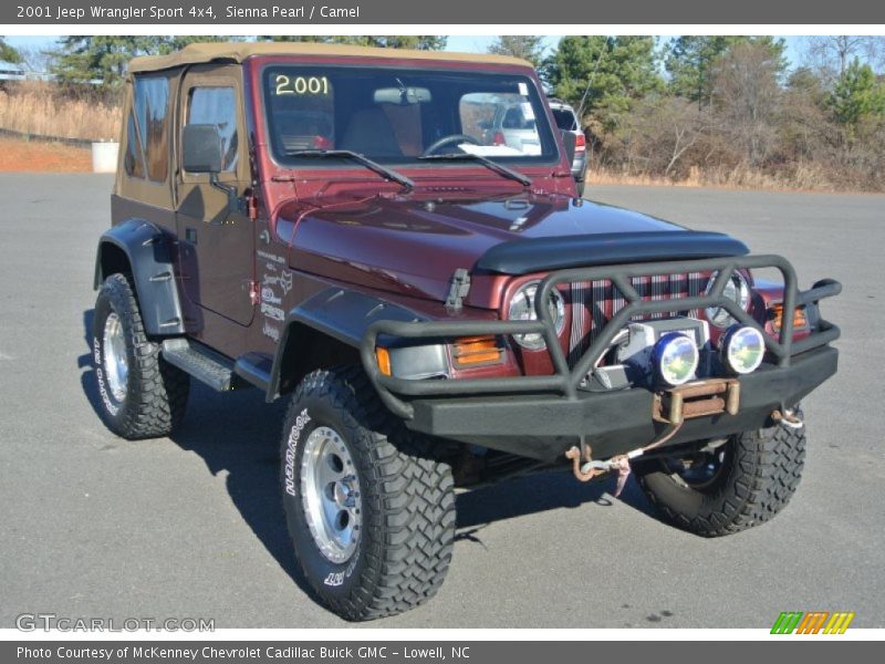 Sienna Pearl / Camel 2001 Jeep Wrangler Sport 4x4