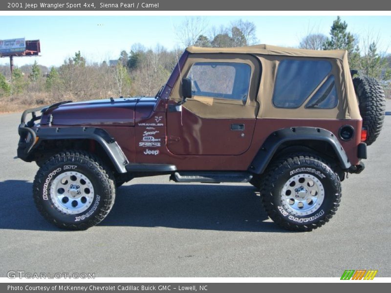 Sienna Pearl / Camel 2001 Jeep Wrangler Sport 4x4