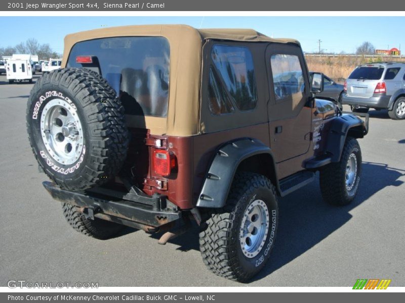 Sienna Pearl / Camel 2001 Jeep Wrangler Sport 4x4